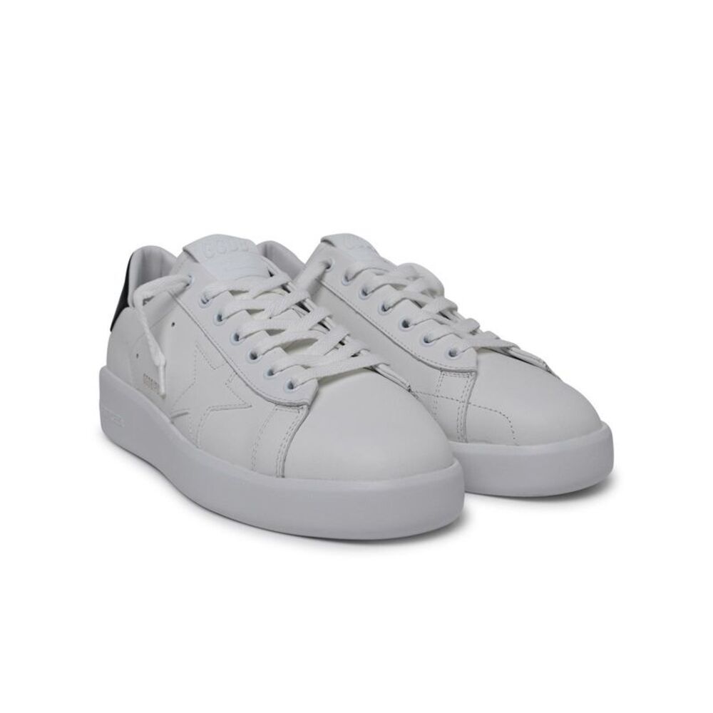Golden Goose Purestar Sneakers In White Calf Leather Men - Picture 2 of 4